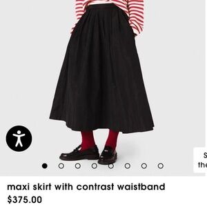 Elegant Black Maxi Skirt